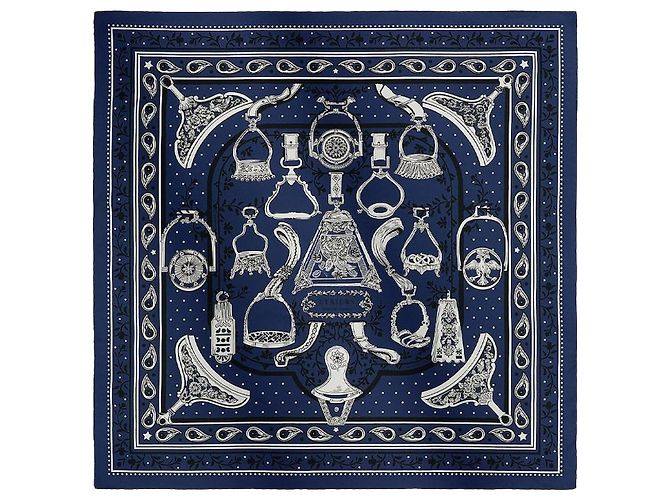Hermès Bandana-Tuch Schwarz