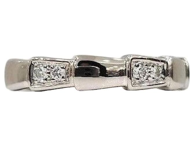 Bulgari Diamant Serpenti Viper Ring Weißgold Größe Silber