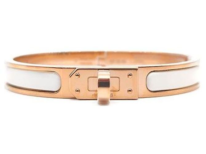 Hermès Pulseira Mini Click Kelly Branco