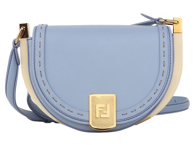 Fendi Bolso bandolera Moonlight chapado en oro Azul