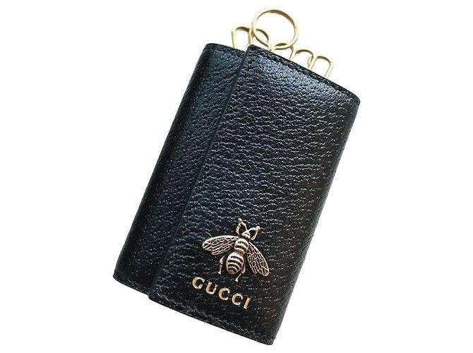 Gucci BEE Leather Key Case Multiple colors