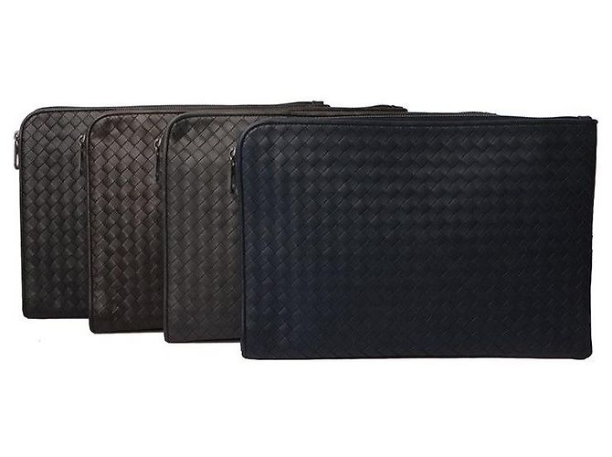 Nova pasta de documentos Bottega Veneta Clutch (Azul claro)
