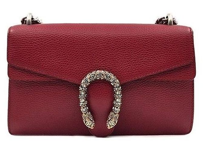 Gucci Bolsa de Ombro Dionysus com Corrente Vermelha Vermelho