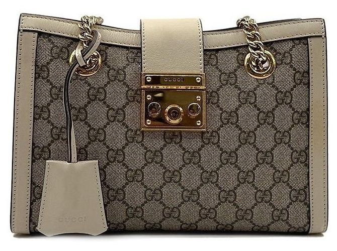 Gucci Borsa a tracolla GG Padlock Small Marrone