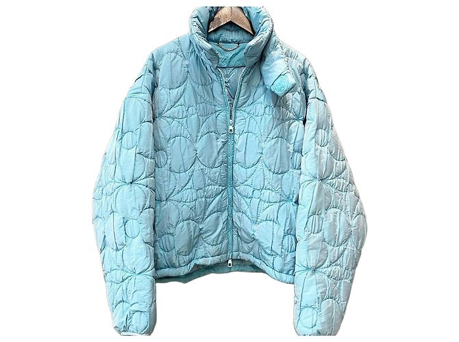 Louis Vuitton Kim Jones Monogram Stitch Pattern Down Jacket Sky Blue