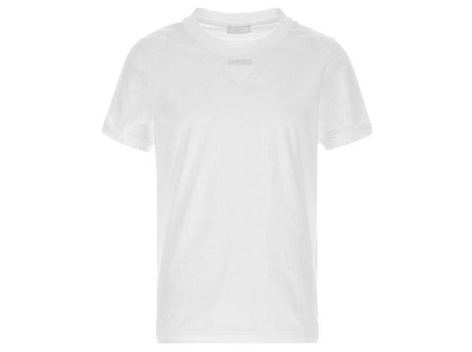 Prada Camiseta de algodón moldeable
