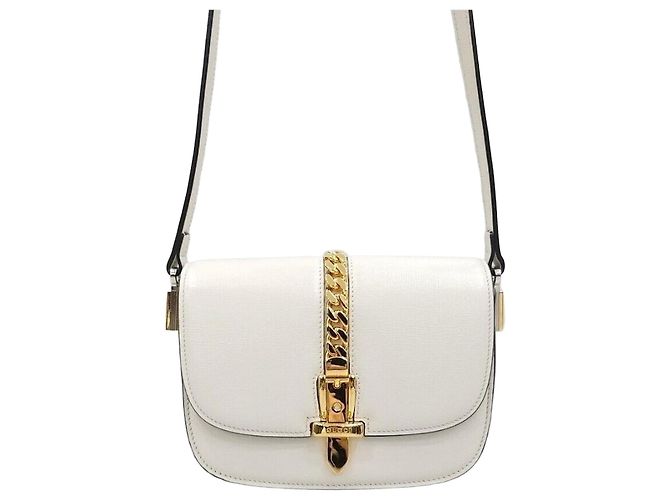 Gucci Mini borsa a tracolla in pelle Silvy Argento