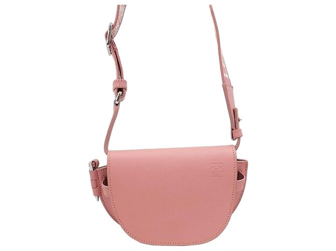 Loewe Mini Gate Dual Bag in pelle di vitello morbida Rosso