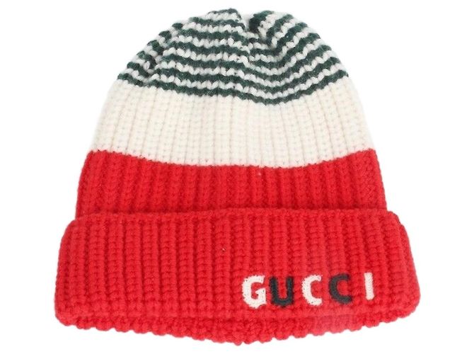 Gucci Gorro de malha para crianças Vermelho