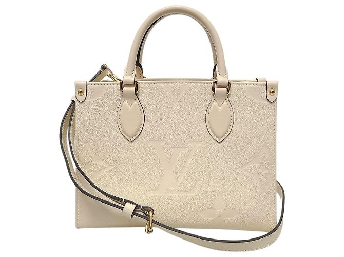 Louis Vuitton Empreinte OnTheGo Bege Creme Marrom