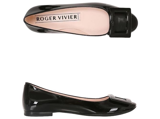 Roger Vivier Ballet Flat Shoes Black