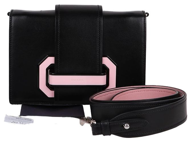 Prada Mini borsa a tracolla Bicolor Flex Ribbon Nero 