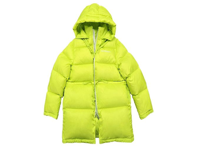 Acne Studios Down Parka Jacket Neon Yellow