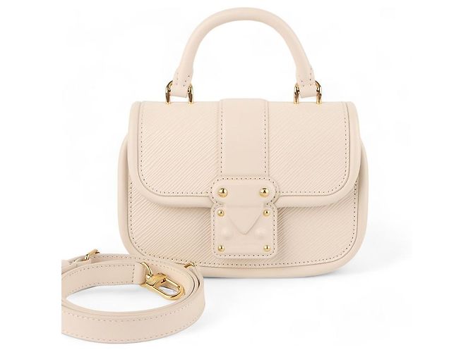 Louis Vuitton Sac bandoulière Epi Hide and Chic Blanc