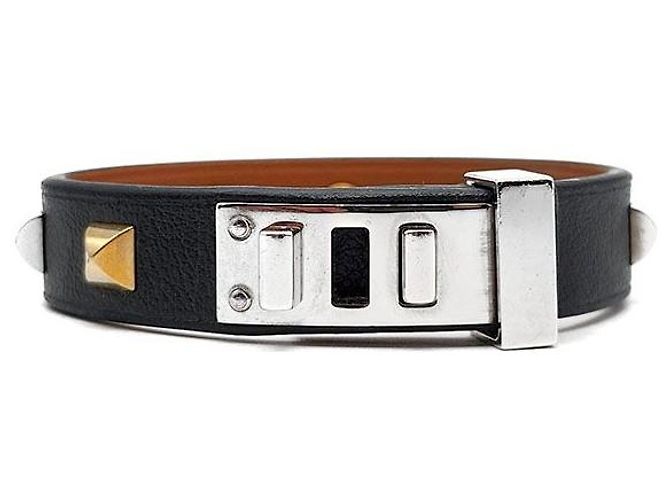 Hermès Pulseira Mini Dog com Tachas Multicor