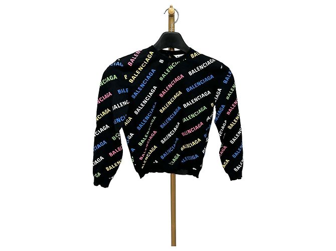 Day Balenciaga Department Store Edition Strick mit Multicolour-Logo Silber