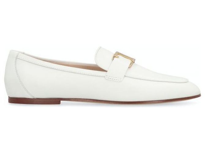 Tod's Timeless Leather Loafer White