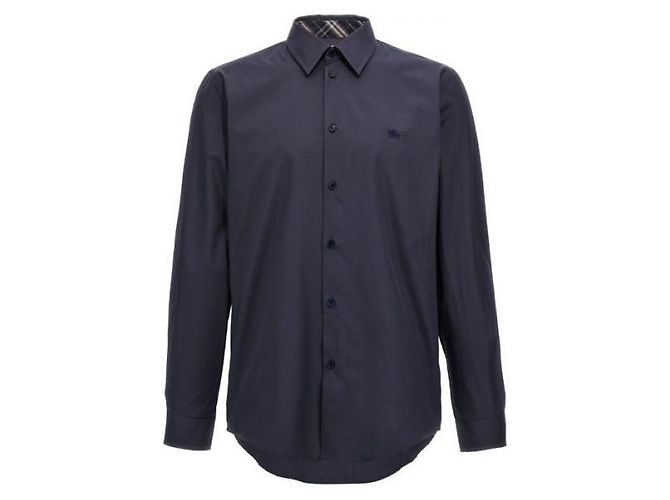 Burberry CAMICIA DI COTONE Blu 