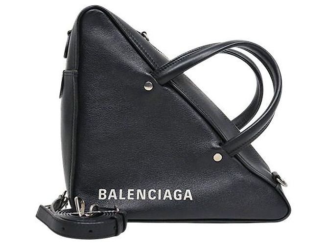 Balenciaga Bolso Triangular Negro 