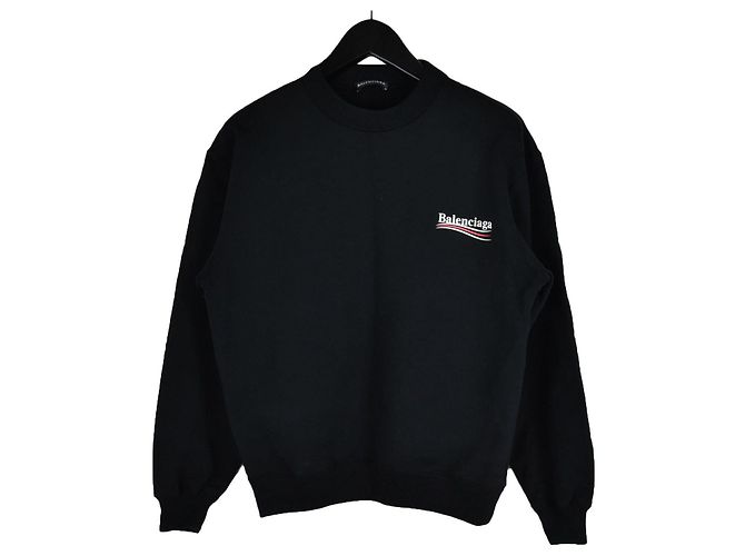 Balenciaga Political Wave Sweatshirt Black