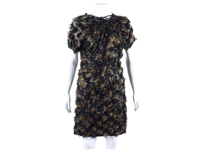 Vestido de seda Marni Multicolor
