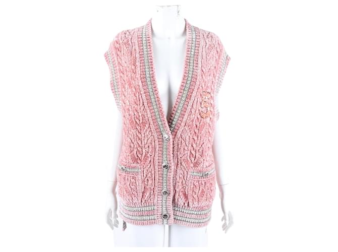 Chanel Strickweste Pink 