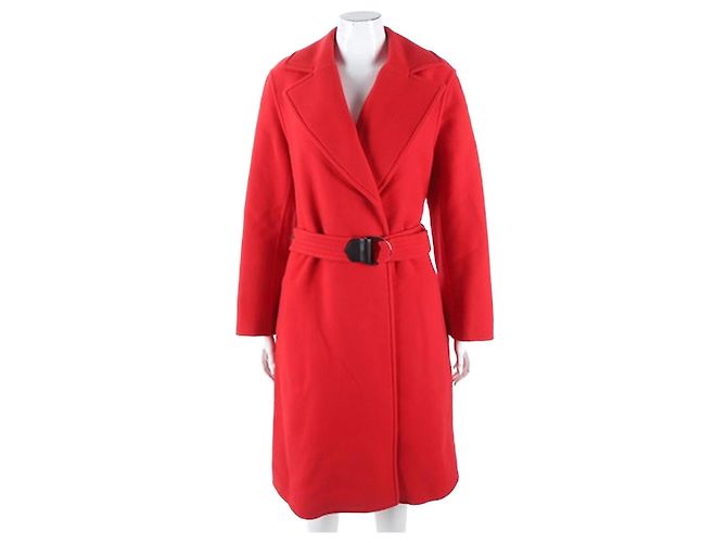 Louis Vuitton Cashmere Coat Red