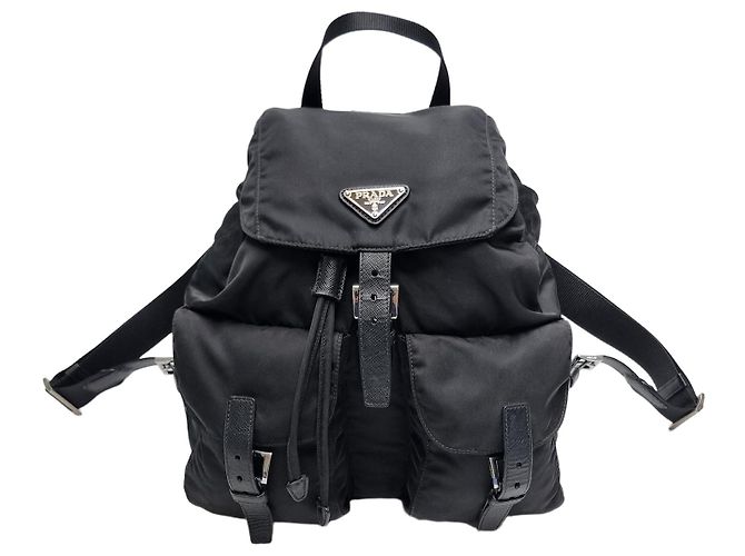 Prada Re-Nylon Saffiano Medium Backpack Black