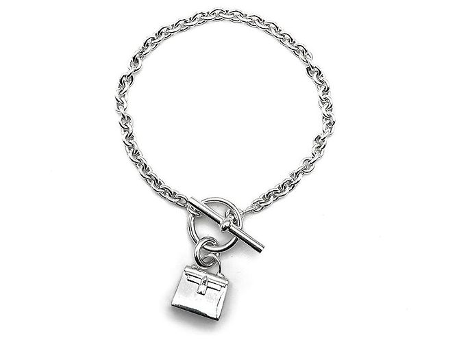 Hermès Bracciale Kelly Amulet in argento