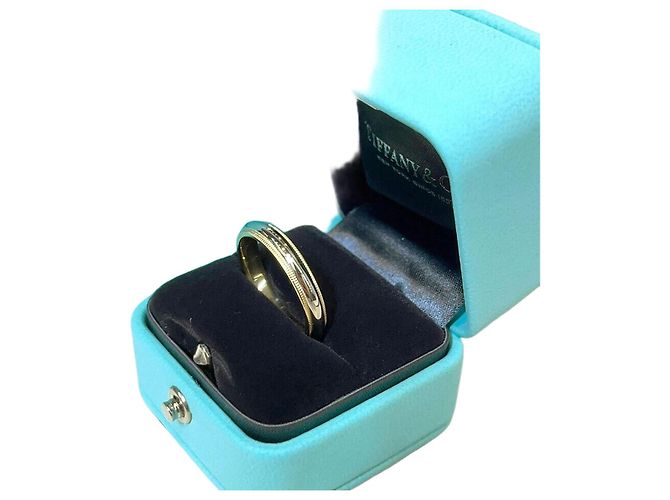 Tiffany & Co Anillo Milgrain Amarillo