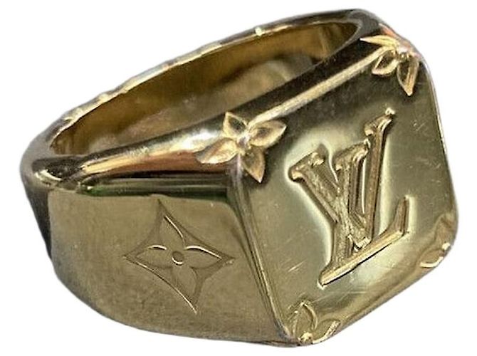Louis Vuitton Monogram Signet Ring Brown