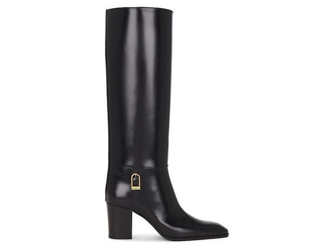 Saint Laurent Smooth Leather Boot Black