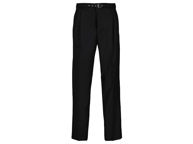 Prada Wool Pants stamp: Black