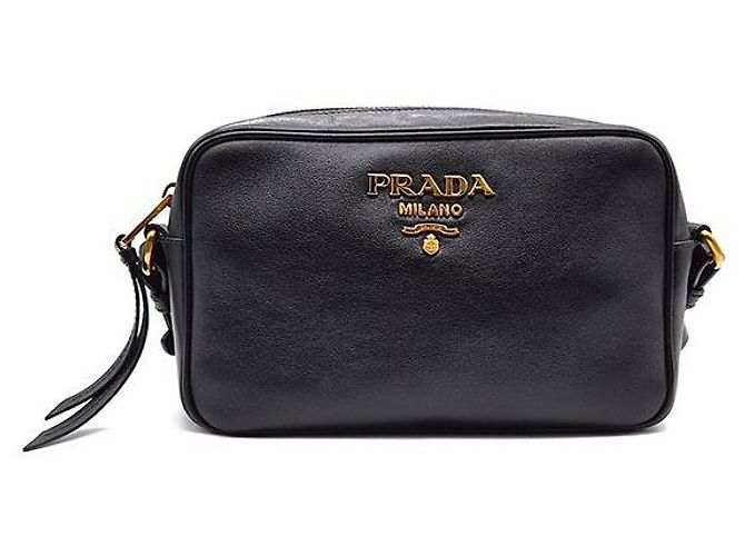 Prada Sac caméra Vitello Noir