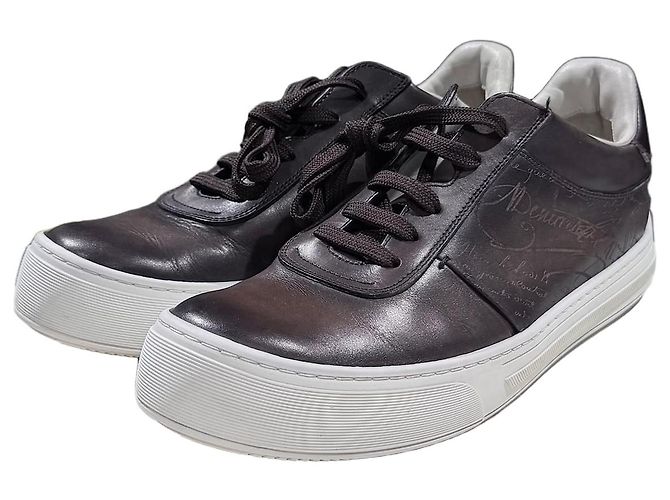 Berluti Low-Top-Sneaker aus Leder Playground Braun