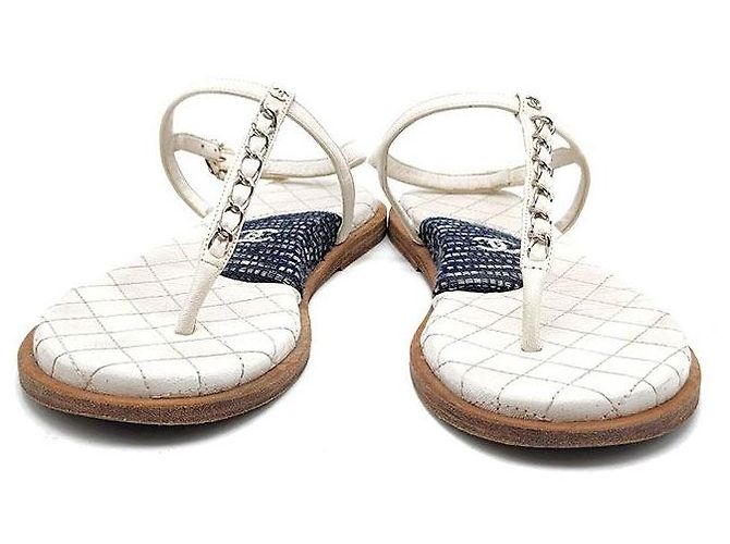 Chanel Sandali con catena Multicolore