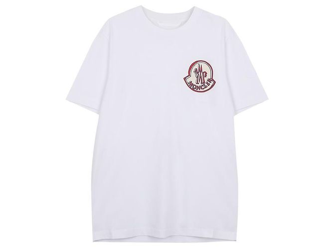 Moncler Cotton Logo T-Shirt White