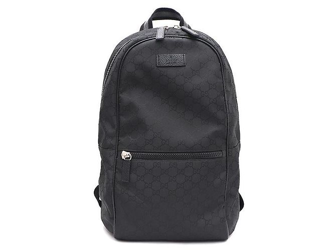 Gucci Micro GG Fabric Large Backpack Black