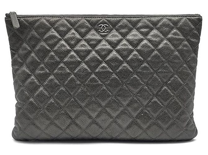 Chanel Clutch Caviar Large Marrom