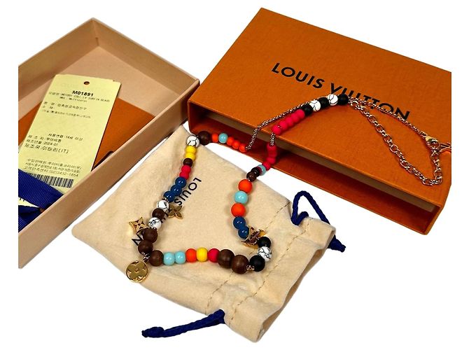 Louis Vuitton LV Surfing Beads Necklace Orange