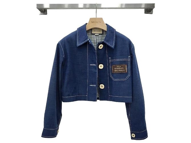 Gucci Women's Cropped Denim Jacket Multiple colors