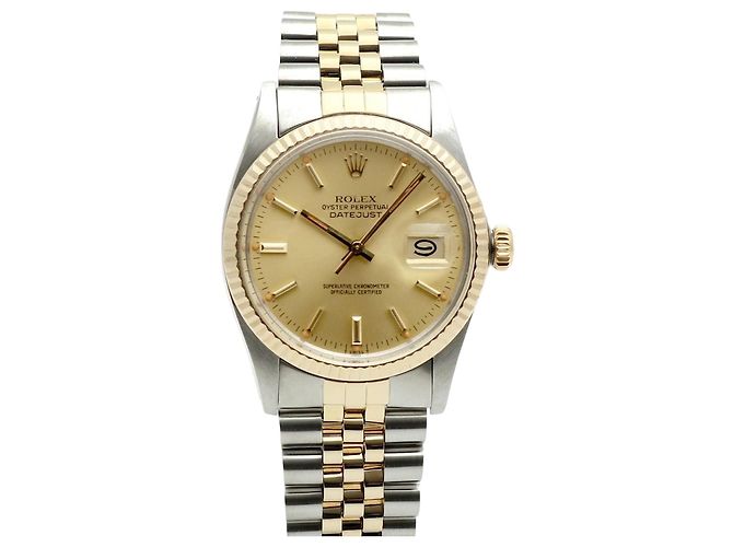 Orologio combinato da uomo Rolex Datejust D'oro