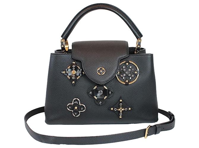 Louis Vuitton Flower Capucines PM Black Noir