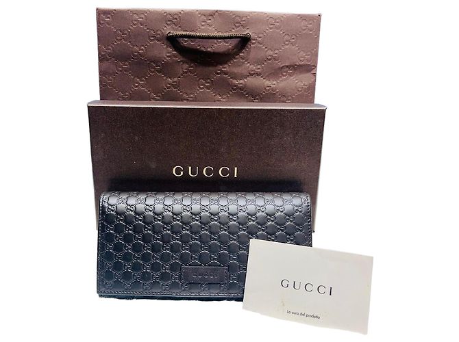 Cartera Larga Micro Cima Gucci Castaño