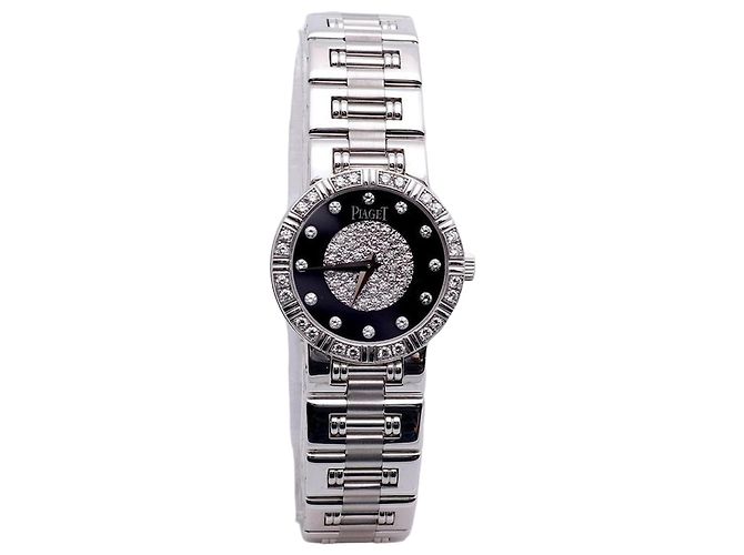 Piaget Reloj Dancer para mujer en oro blanco, diamante y ónix