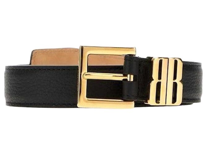 Balenciaga Cinturón Editor Negro