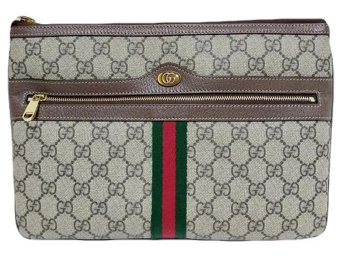 Gucci Clutch Ophidia GG Supreme Three Stripe Multicolore