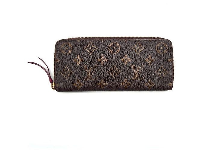 Louis Vuitton Monogram Clemence Zippy Wallet Black