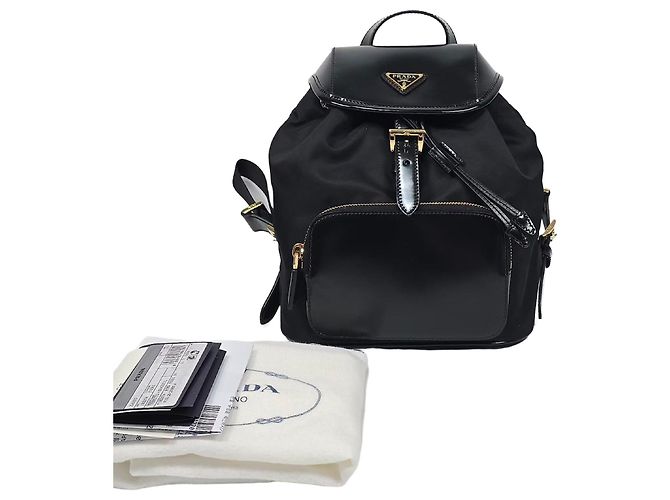 Prada Re-Nylon Brushed Leather Backpack Silvery