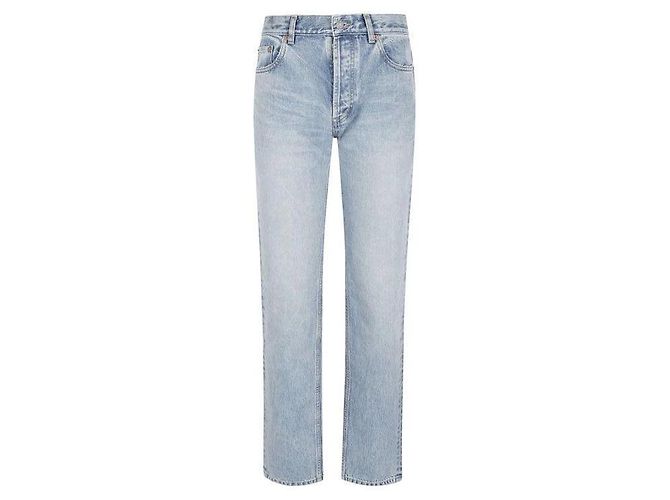 Saint Laurent Jeans rectos South Blue Azul